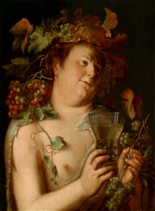 Joachim Wtewael Bacchus. Free illustration for personal and commercial use.