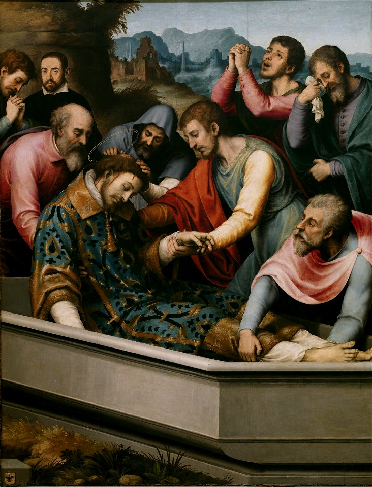 Joan de Joanes - The Entombment of St Stephen Martyr - WGA12060