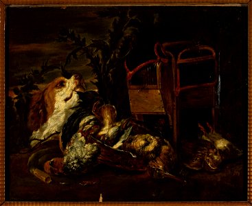 Joannes Fijt - Hunting trophies and a dog - 186747 MNW - National Museum in Warsaw