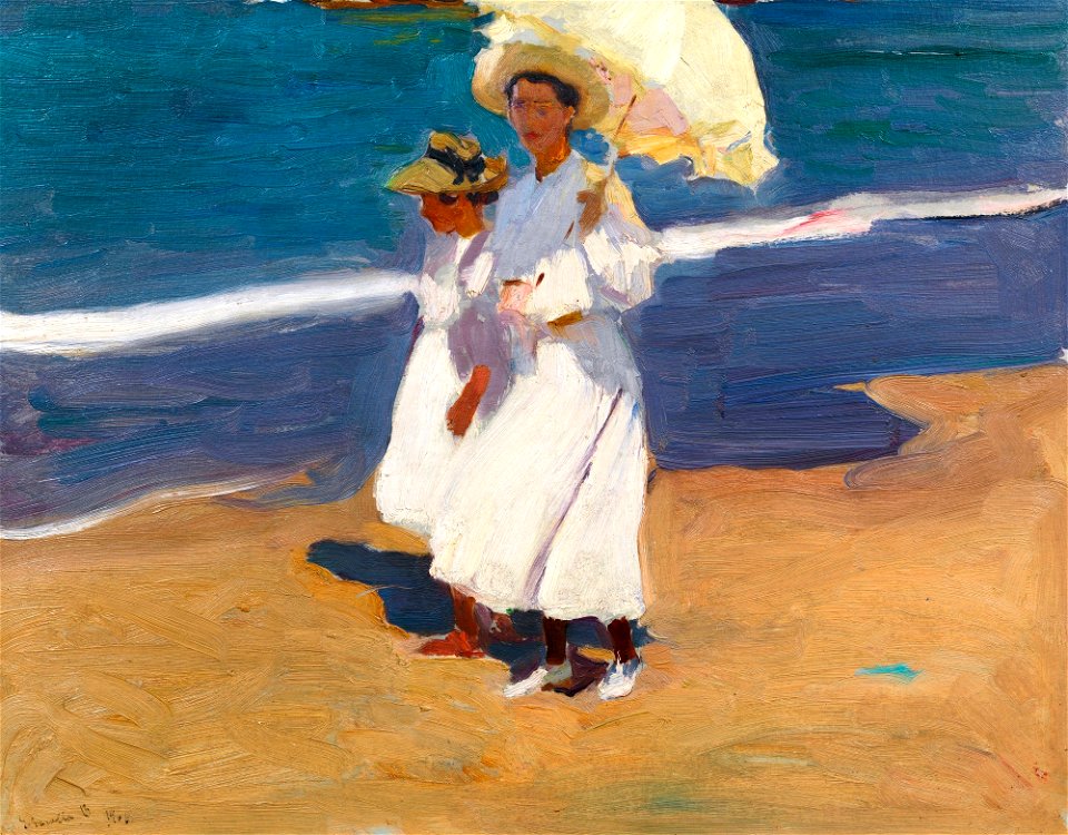 Joaquín Sorolla - En la playa (1906)