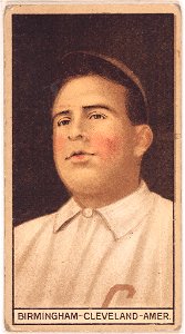 Joe Birmingham, Cleveland Naps, baseball card portrait LCCN2008678047