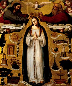 Joan de Joanes - The Immaculate Conception - Google Art Project. Free illustration for personal and commercial use.
