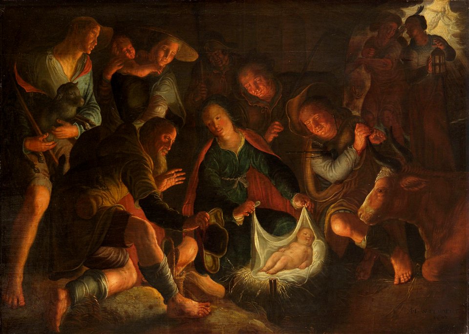 Joachim Wtewael - Anbetung der Hirten - GG 1058 - Kunsthistorisches Museum