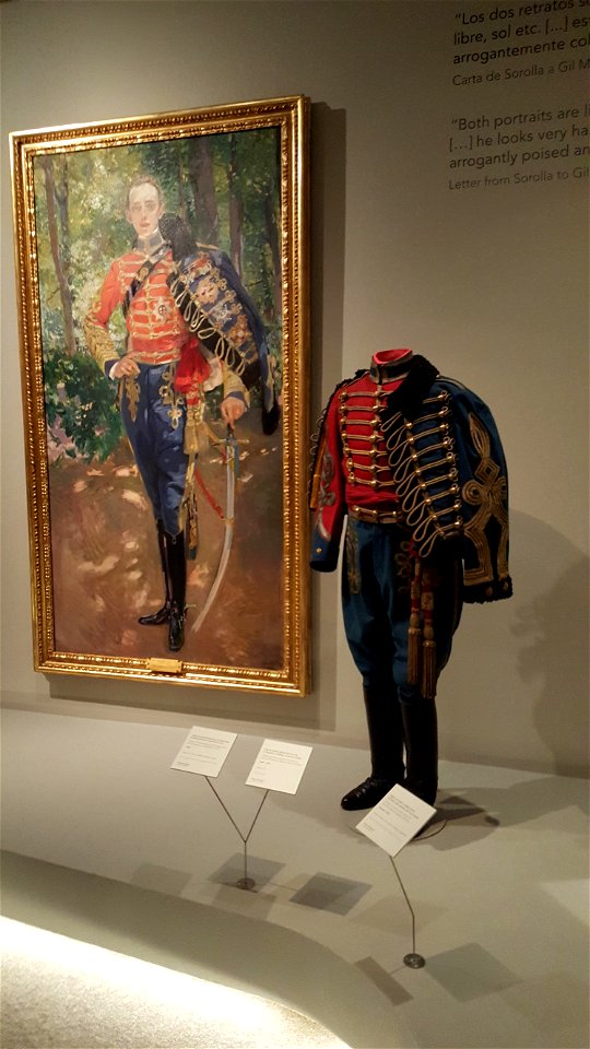 Joaquin Sorolla - Retrato Del Rey Don Alfonso XIII y un Uniforme De Husares