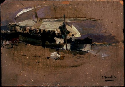 Joaquín Sorolla y Bastida - Sketch of Boats - A3215 - Hispanic Society of America