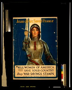 Joan of Arc saved France-Women of America, save your country-Buy War Savings Stamps - Haskell Coffin. LCCN2002708944. Free illustration for personal and commercial use.