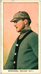 Jimmy Sheckard, Chicago Cubs, baseball card portrait LCCN2008675196