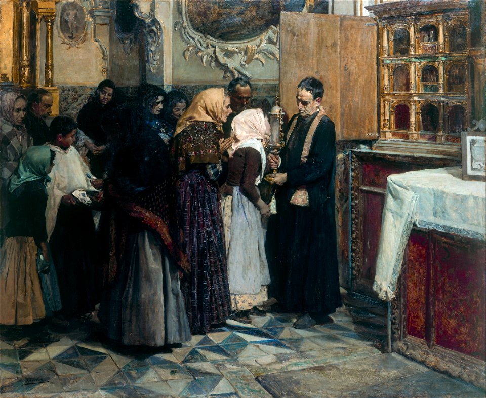 Joaquín Sorolla - Kissing the Relic - Google Art Project