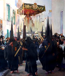 Joaquín Sorolla y Bastida - Vision of Spain (formerly, The Provinces of Spain), Sevilla, Holy Week. Penitents - A1809 - Hispanic Society of America