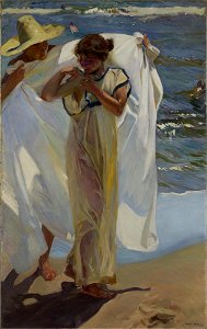 Joaquín Sorolla y Bastida - After the Bath - A296 - Hispanic Society of America