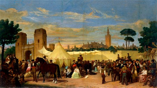 Joaquín Domínguez Bécquer The Seville Fair