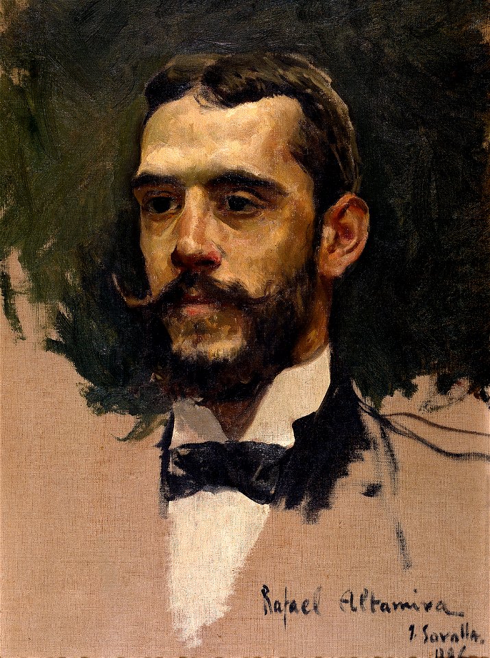 Rafael Altamira. Retrato de Sorolla.