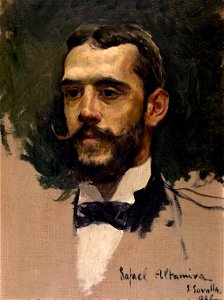 Rafael Altamira. Retrato de Sorolla.. Free illustration for personal and commercial use.