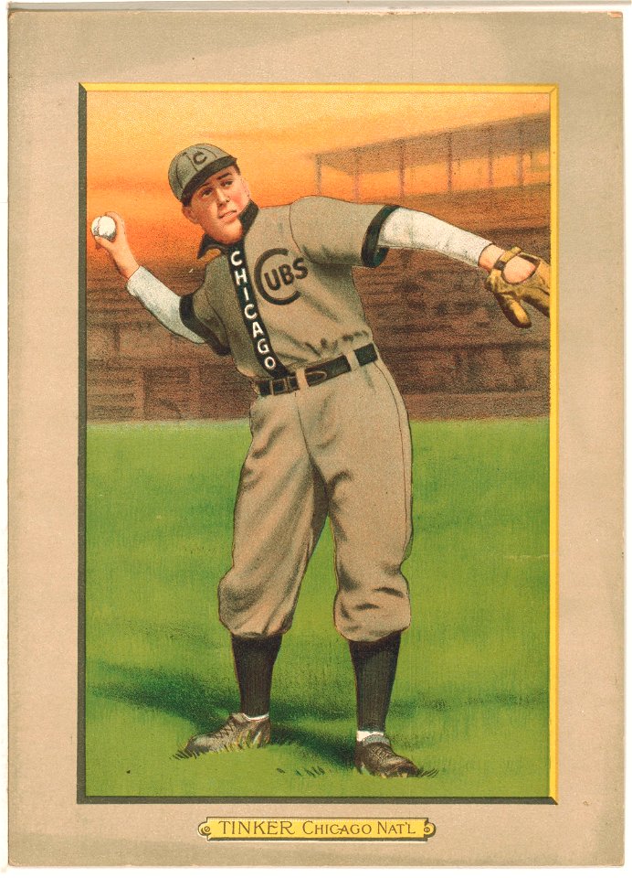 Joe Tinker, Chicago Cubs, baseball card portrait LCCN2007685616