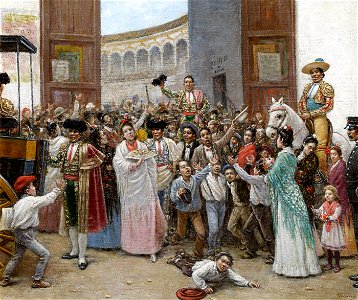 Joaquín Turina y Areal Triumphal Exit from the Maestranza Bullring in Seville