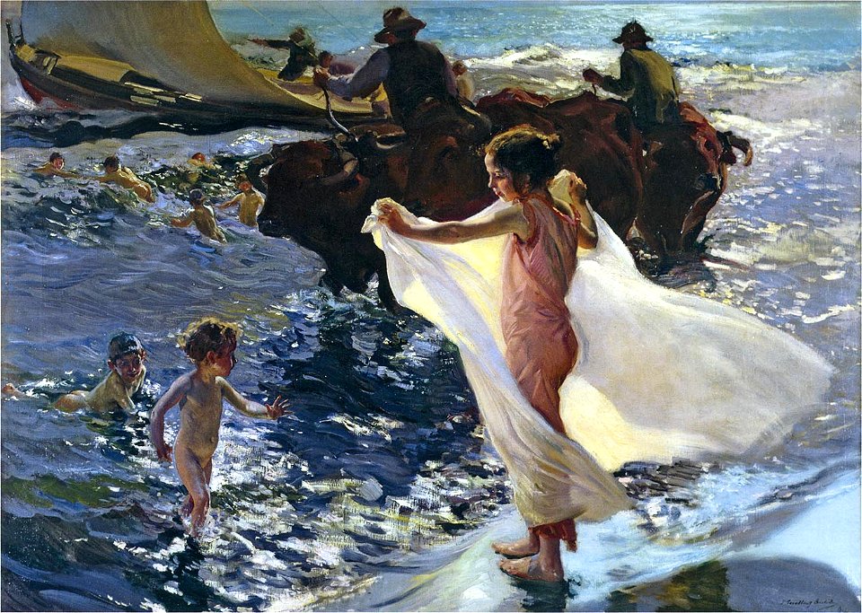 Joaquín Sorolla y Bastida - La hora del baño