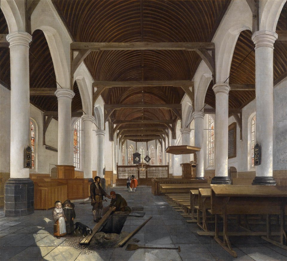 Job Adriaensz Berckheyde Kircheninterieur