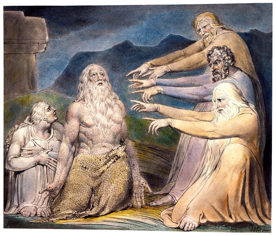 Job Rebuked by His Friends Butts set
