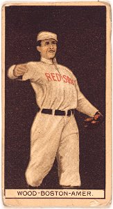 Joe Wood, Boston Red Sox, baseball card portrait LCCN2008678023