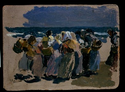 Joaquín Sorolla y Bastida - The Beach, Valencia (Fishwives) - A202 - Hispanic Society of America