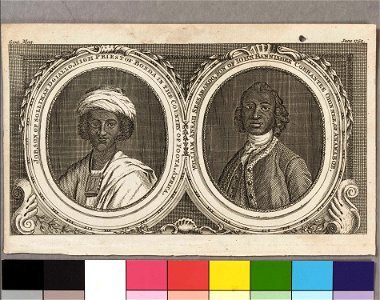 Job, son of Solliman Dgiallo (Ayuba Suleiman Diallo), High Priest of Bonda in the country of Foota, Africa and William Ansah Sessarakoo, son of Iohn Bannishee Corrantee Ohinnee, of Anamaboe RMG E9997
