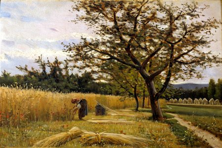 Joaquim Vayreda - Reaping - Google Art Project