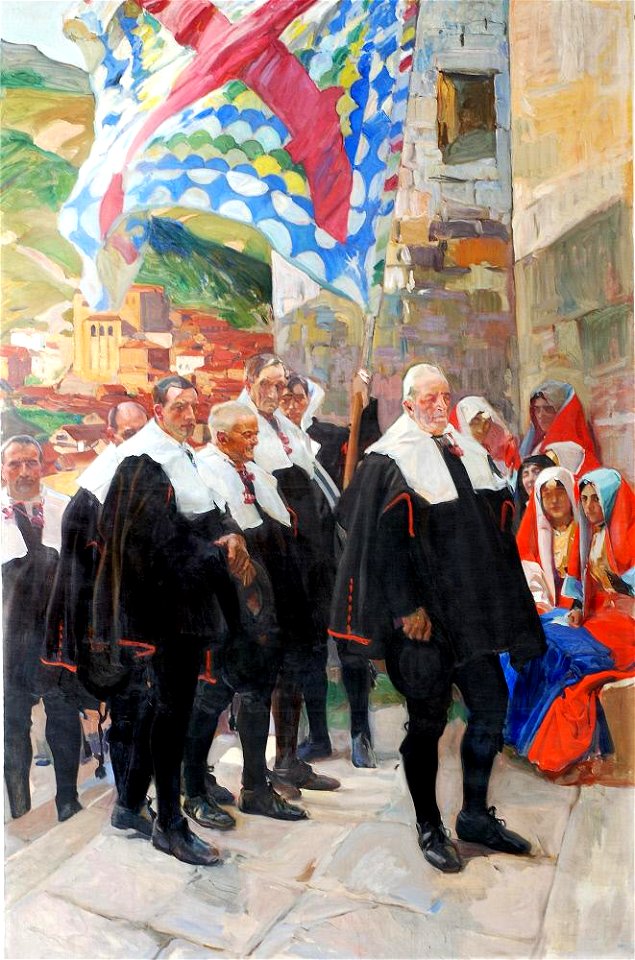 Joaquín Sorolla y Bastida - Vision of Spain (formerly, The Provinces of Spain), Navarra - A1802 - Hispanic Society of America
