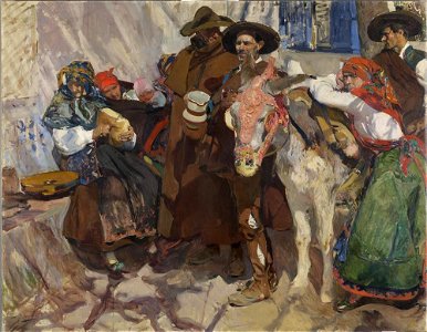 Joaquín Sorolla y Bastida - Leonese Peasants - A297 - Hispanic Society of America