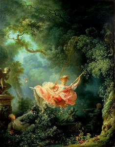 Joean Honoré Fragonard - The Swing. Free illustration for personal and commercial use.
