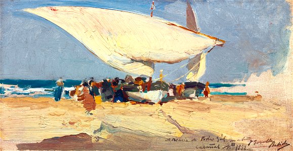 Joaquín Sorolla - La Llegada de la Pesca. Playa de Valencia (1898)