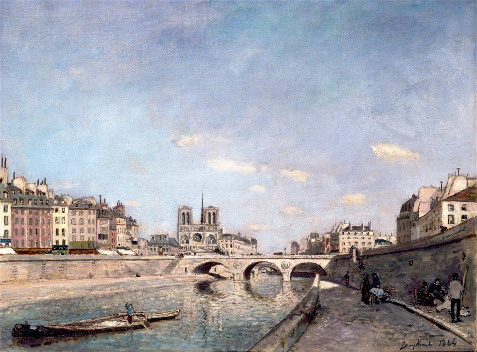 Johan Barthold Jongkind The Seine and Notre-Dame in Paris