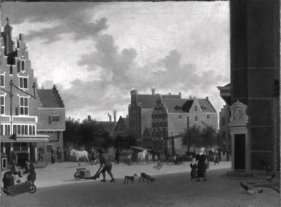 Job Berckheyde - The Nieuwmarkt, Amsterdam - 1969.60 - Fogg Museum