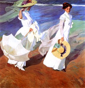Joaquin Sorolla - Paseo a la orillas del mar