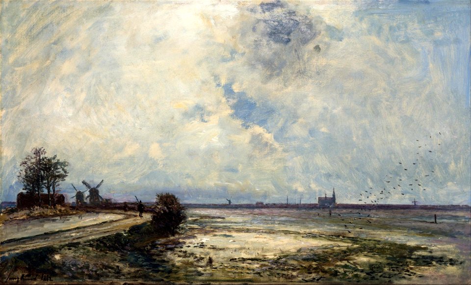 Johan Barthold Jongkind - Dutch Landscape - Google Art Project