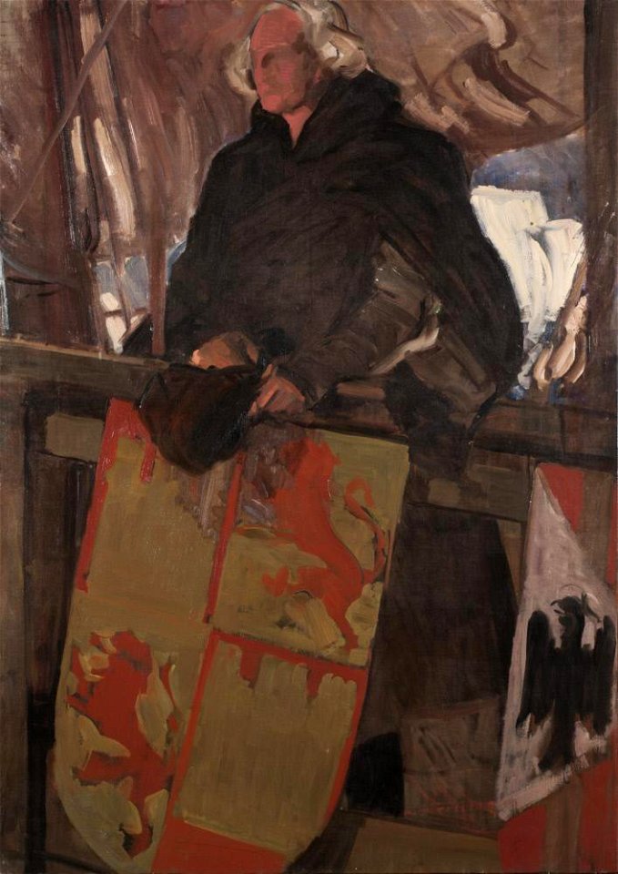 Joaquín Sorolla y Bastida - Columbus Leaving Palos (With Coat of Arms) - A20 - Hispanic Society of America
