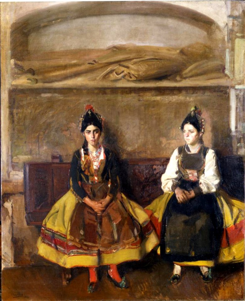 Joaquín Sorolla y Bastida - Segovian Peasant Girls (Picturesque Spain, Segovia) - A3060 - Hispanic Society of America