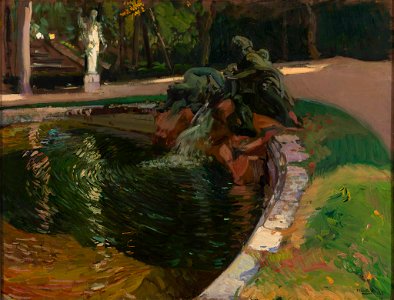 Joaquín Sorolla y Bastida - Fountain in the Forest, La Granja - 09.071 - Rhode Island School of Design Museum