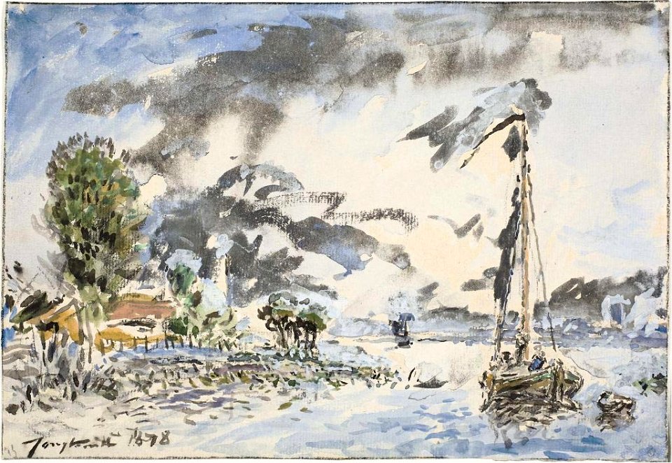 Johan Bartold Jongkind - Fishing Boat