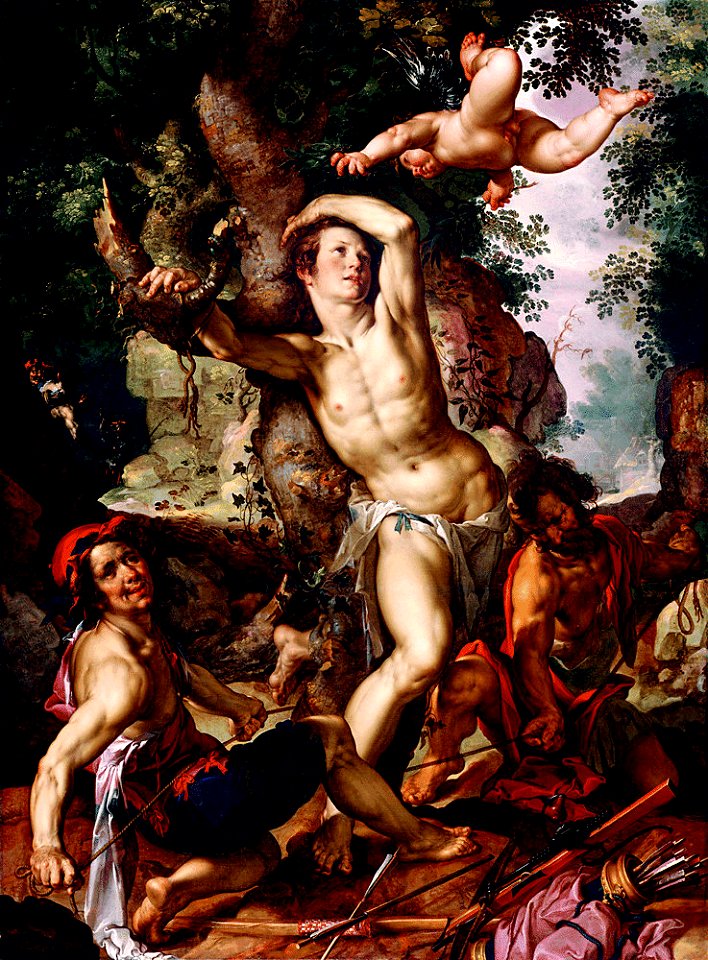 Joachem Wtewael - De Marteling van St Sebastiaan
