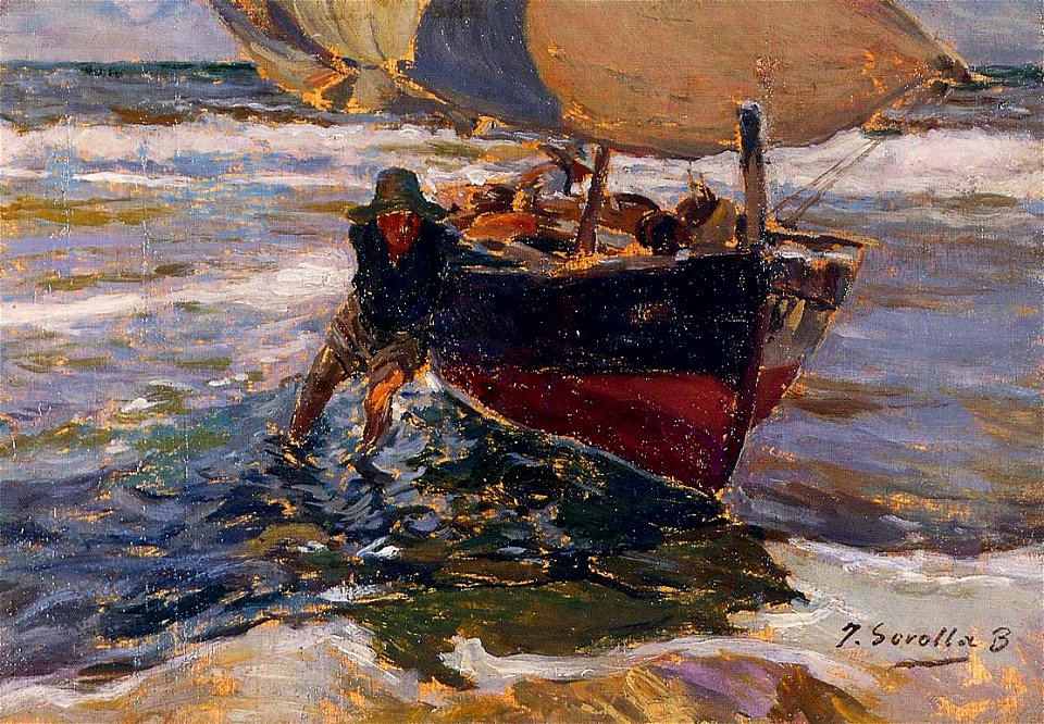 Joaquin Sorolla Beaching the Boat