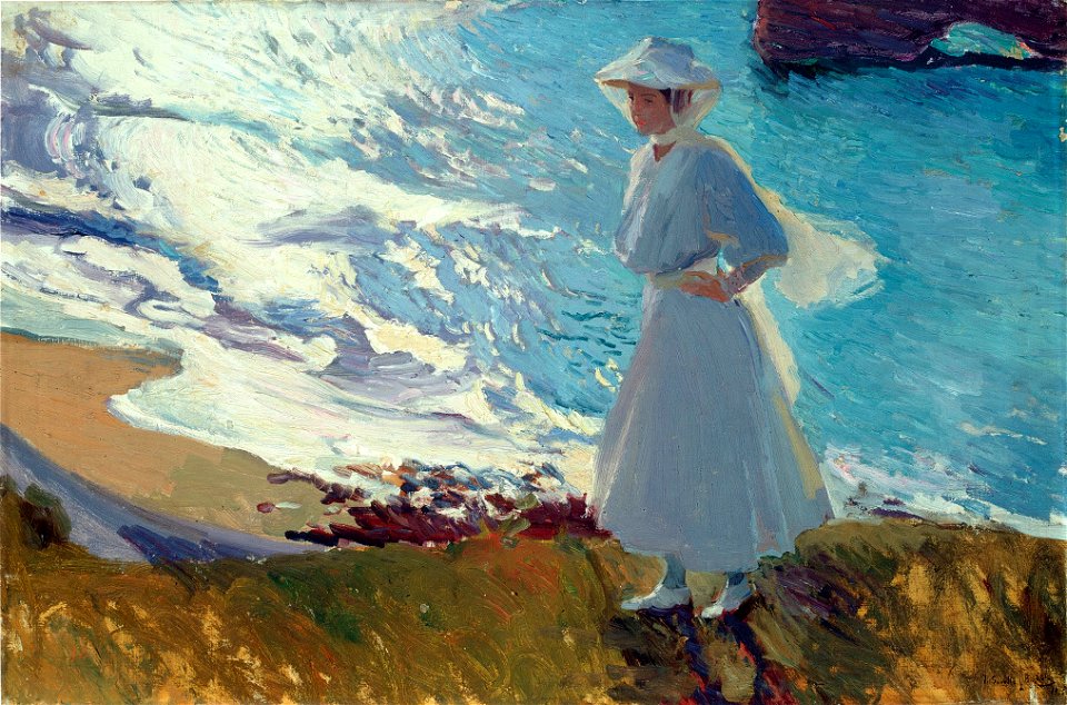 Joaquín Sorolla y Bastida - María on the Beach at Biarritz or Contre-jour - Google Art Project