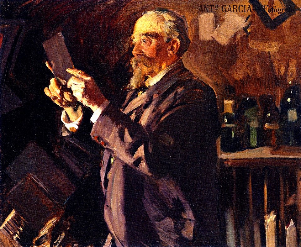 Joaquín Sorolla, El fotógrafo Antonio García en su laboratorio