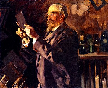 Joaquín Sorolla, El fotógrafo Antonio García en su laboratorio
