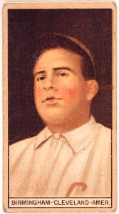 Joe Birmingham, Cleveland Naps, baseball card portrait LCCN2008678047