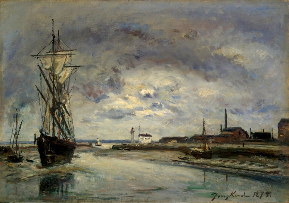 Johan Barthold Jongkind - The Port of Honfleur - 1965.33.1 - Yale University Art Gallery