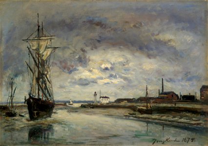 Johan Barthold Jongkind - The Port of Honfleur - 1965.33.1 - Yale University Art Gallery