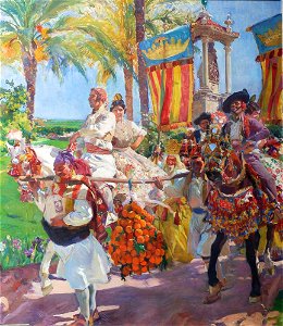 Joaquín Sorolla y Bastida - Vision of Spain (formerly, The Provinces of Spain), Valencia - A1805 - Hispanic Society of America