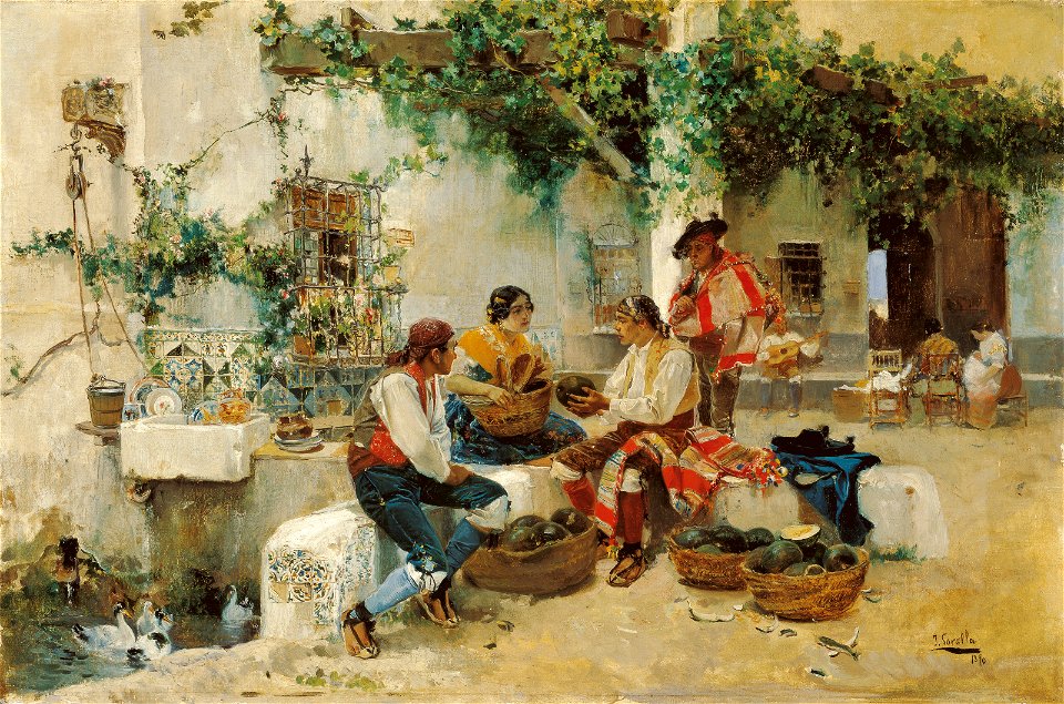 Joaquín Sorolla y Bastida - Vendiendo melones