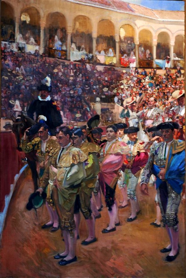 Joaquín Sorolla y Bastida - Vision of Spain (formerly, The Provinces of Spain), Sevilla, The Bullfighters - A1810 - Hispanic Society of America