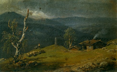 Johan Christian Clausen Dahl - Landskab fra øvre Telemark - Thorvaldsens Museum - B189